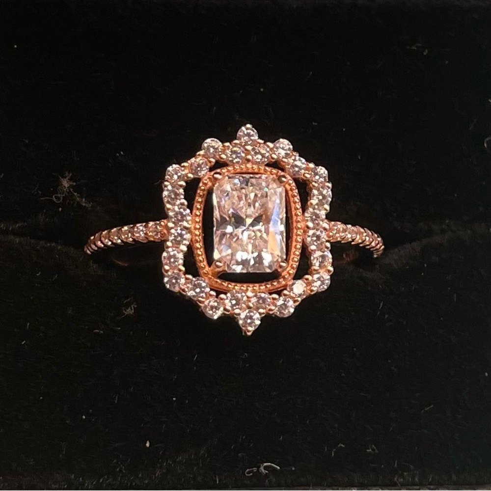 Vintage Designed, Certified Moissanite Diamond Ring Size 9.25